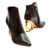 Bota couro preto cano curto cecconello 2450001-1 - Cecconello