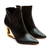 Imagem do Bota couro preto cano curto cecconello 2450001-1