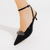 Slingback couro preto salto baixo cecconello 2473017-2 na internet