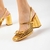 Slingback couro ouro salto bloco cecconello 2487001-2 na internet