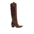 Bota couro marrom cano longo cecconello 2619002-3