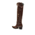Bota couro marrom cano longo cecconello 2619002-3 - Cecconello