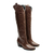 Bota couro marrom cano longo cecconello 2619002-3 - loja online
