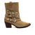 Bota couro marrom cano curto cecconello 2619007-1 - comprar online