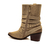 Bota couro marrom cano curto cecconello 2619007-1 - loja online