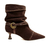 Bota couro marrom cano curto cecconello 2620001-2 - comprar online