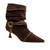Bota couro marrom cano curto cecconello 2620001-2 - Cecconello