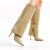 Bota couro creme cano longo cecconello 2624001-3 na internet