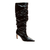 Bota couro preto cano longo cecconello 2625001-1 na internet