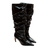 Bota couro preto cano longo cecconello 2625001-1 - loja online