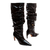 Imagem do Bota couro preto cano longo cecconello 2625001-1