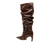 Bota couro marrom cano longo cecconello 2625001-3 - Cecconello