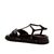 Sandália papete couro preto cecconello 2638004-6 - Cecconello