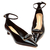 Imagem do Scarpin couro preto salto baixo cecconello 2639005-3