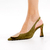 Slingback couro verde salto médio cecconello 2640002-2 - comprar online