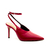 Slingback couro vermelho salto alto cecconello 2643001-1 - Cecconello