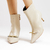 Bota couro off white cano curto cecconello 2658010-2 - comprar online