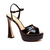 Sandália couro preto plataforma cecconello 2700001-2 na internet