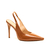 Slingback couro marrom salto alto cecconello 2706001-3 na internet
