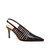 Slingback couro preto salto médio cecconello 2717005-1 - Cecconello