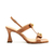 Sandália couro marrom salto médio cecconello 2719002-1 - comprar online