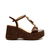 Sandália plataforma couro marrom cecconello 2720002-2 - comprar online
