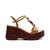 Sandália plataforma couro nude cecconello 2720002-3 - comprar online