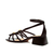 Sandália couro preto salto bloco cecconello 2738001-1 - loja online