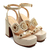 Imagem do Sandália plataforma couro creme cecconello 2741004-2