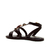 Sandália rasteira couro preto cecconello 2744002-3 - loja online
