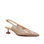 Slingback couro nude salto baixo cecconello 2777001-1 - Cecconello
