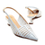 Slingback couro branco salto baixo cecconello 2777001-3