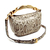 Bolsa couro phyton off white cecconello c2620-1