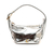 Bolsa izza couro prata cecconello c2911a-3