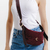 Bolsa izza couro bordô cecconello c2911a-7 na internet