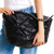 Bolsa willow couro preto cecconello c2930-1 - Cecconello
