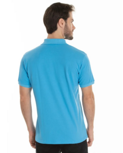 Polo Piquet Masculina | Azul Claro na internet