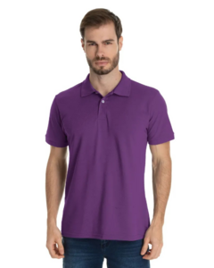 Polo Piquet Masculina | Roxa - comprar online