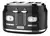 Tostadora Eléctrica Westinghouse Retro 6 Niveles 4 Rodajas Negra