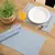 Set 4 individuales de cuerina EFECTO LINO · - comprar online