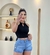 Shorts Cintura Alta Jeaans claro 321020 - comprar online