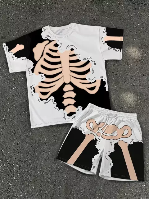Conjunto Masculino Casual “BREATHABLE” – T-Shirt + Calções