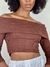 CROPPED TALIA MARROM - comprar online