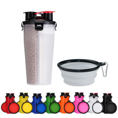 Garrafa de Água Portátil 2 em 1 para Pets | Hidratação e Alimentação em Qualquer Lugar - comprar online