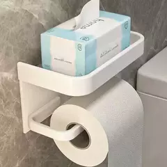 Suporte de Papel Higiênico Preto e Dourado – Parede | Elegância e Funcionalidade no Seu Banheiro  - loja online
