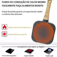 Frigideira Antiaderente Com 3 Divisórias Fritar Ovo Bacon Carne Frango Lanche na internet
