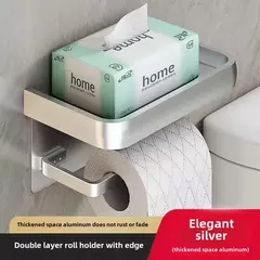 Suporte de Papel Higiênico Preto e Dourado – Parede | Elegância e Funcionalidade no Seu Banheiro  na internet