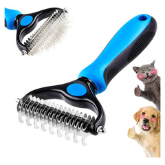 Escova Profissional Deshedding 2 em 1 para Pets – Pente Removedor de Pelos Soltos - comprar online