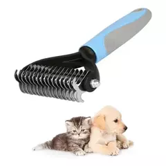 Escova Profissional Deshedding 2 em 1 para Pets – Pente Removedor de Pelos Soltos - loja online