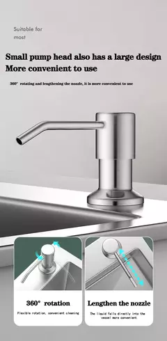 Dispenser de Sabão Líquido para Pia – Moderno, Prático e Elegante - comprar online